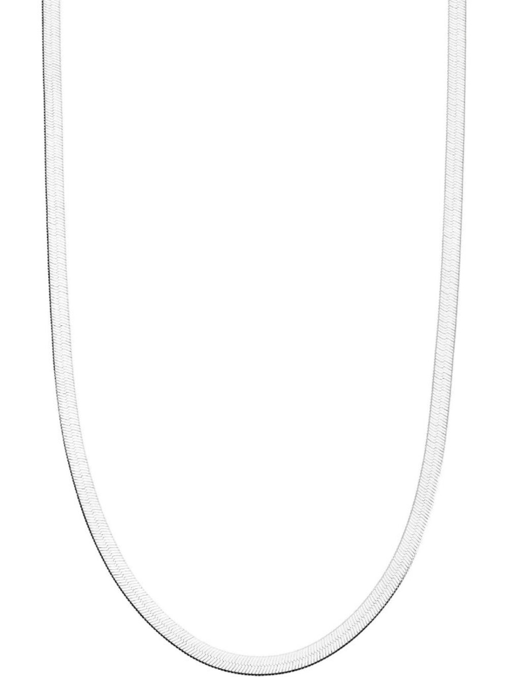 Elegant 18K Gold Plated Herringbone Necklace in 925 Sterling Silver - Italian